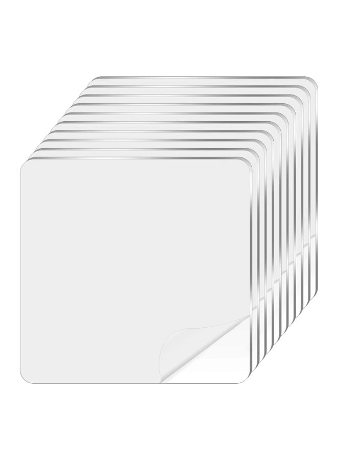 20PCS Heavy Duty Double Sided Tape Clear Nano Acrylic Mounting Pads, Super Strong Waterproof Removable Reusable Double Sided Adhesive Squares Pre-Cut for Wall Hanging Without Drilling Nails Screws, Residue Free Invisible Sticky Pads for Pictures Posters Wall Decor Shower Bathroom Kitchen Home Office Car DIY Craft Organization - Image 1